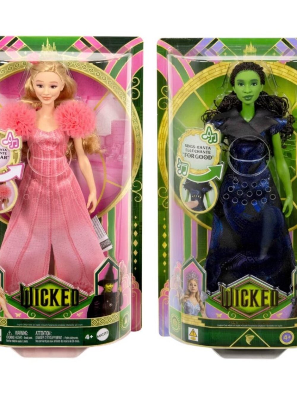 NEW Wicked Singing Glinda & Elphaba 11'' Fashion Doll Figures